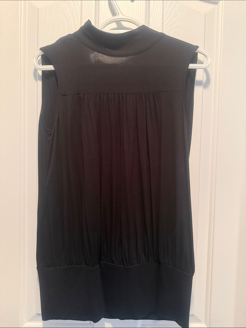 Sleeveless Mock Neck Camisole in Black